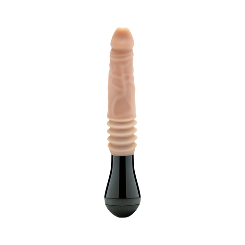 Dr. Skin - Dr. Knight - Siliconen stotende draaiende en vibrerende dildo - 27,5 cm